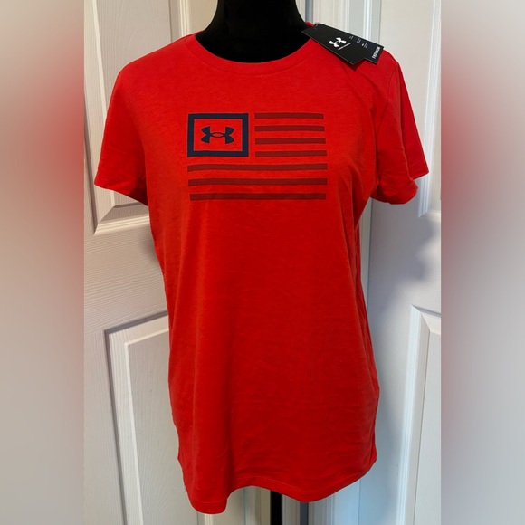 NWT Under Armour Special Edition Freedom Flag Tee - Picture 1 of 7